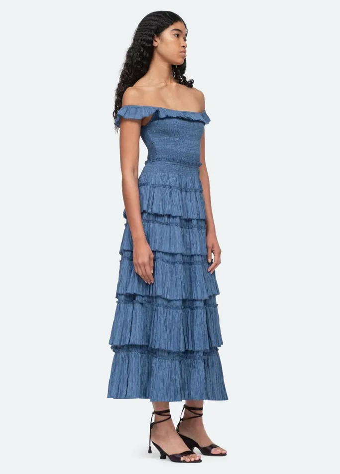 Dresses Women Sea New York Micah Tiered Dress Coral