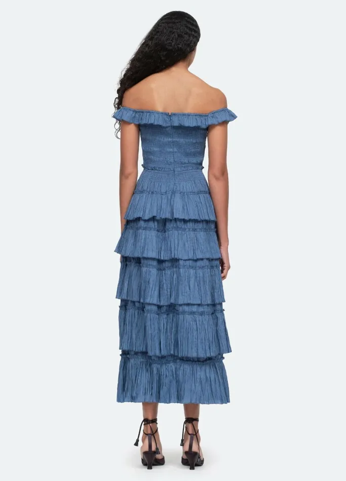 Dresses Women Sea New York Micah Tiered Dress Coral