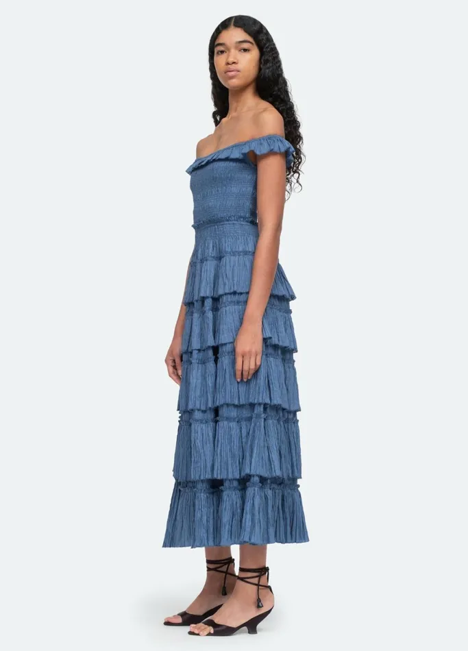Dresses Women Sea New York Micah Tiered Dress Coral