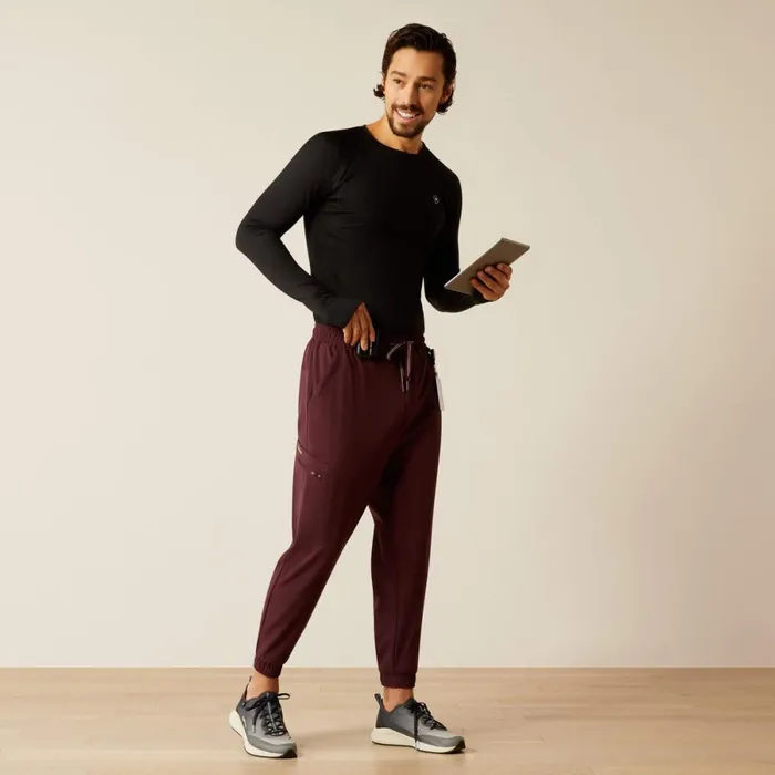 Drew Cargo Stretch Jogger Scrub Pant Winetasting Men Ariat Scrubs Drew Cargo Stretch Jogger Scrub Pant Winetasting Men Ariat Scrubs