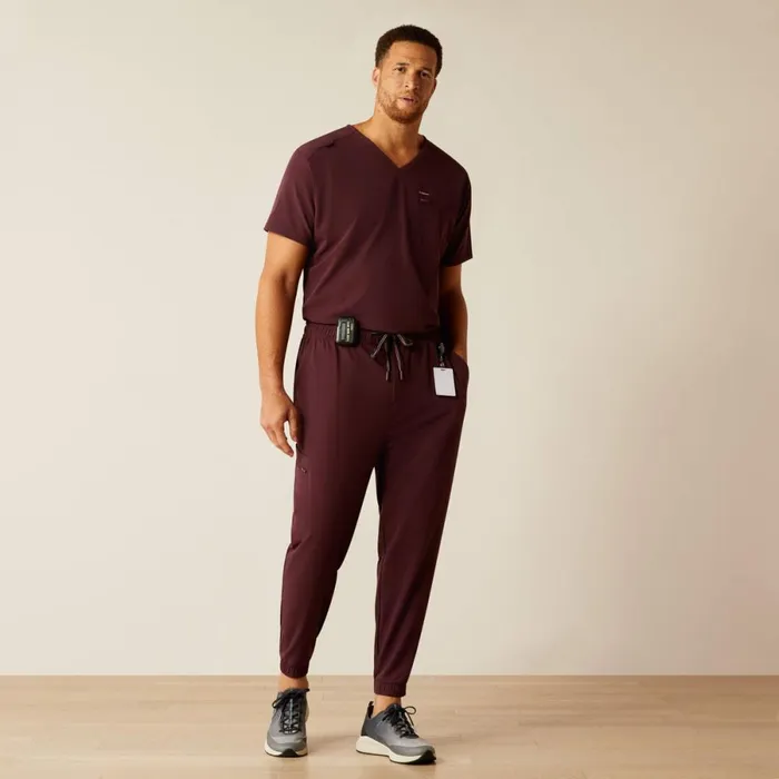 Drew Cargo Stretch Jogger Scrub Pant Winetasting Men Ariat Scrubs Drew Cargo Stretch Jogger Scrub Pant Winetasting Men Ariat Scrubs
