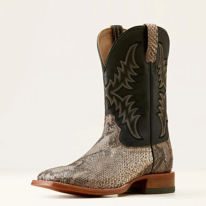 Dry Gulch Cowboy Boot Tan Pythonancient Black Men Ariat Western Boots