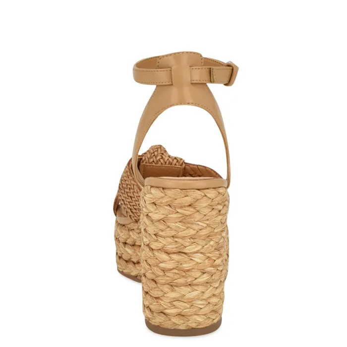 Eaden Woven Wedge Sandals Light Natural Women Nine West Wedges Eaden Woven Wedge Sandals Light Natural Women Nine West Wedges