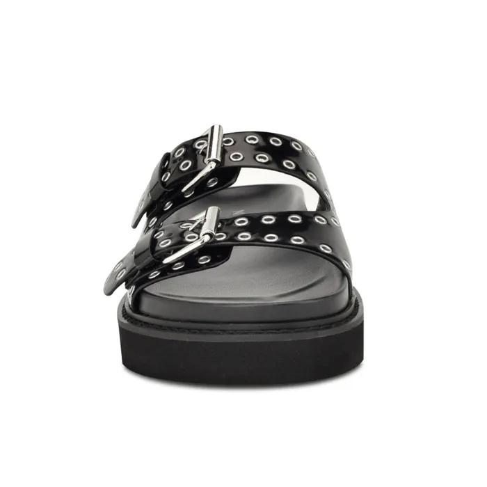 Eleny Buckle Slide Sandals Black Women Nine West Sandals Eleny Buckle Slide Sandals Black Women Nine West Sandals