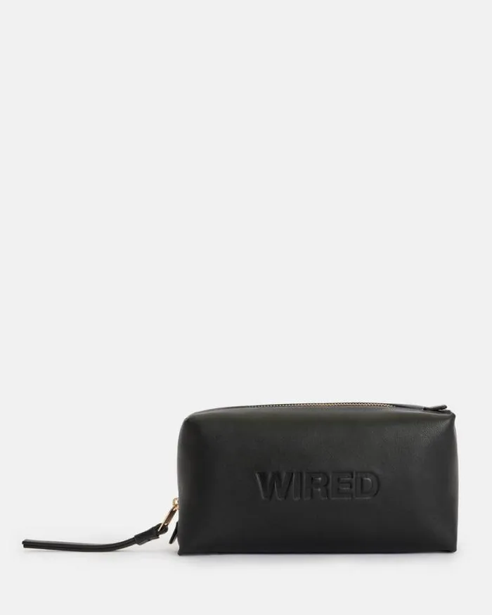 Elliotte Leather Storage Pouch Bag Black Women AllSaints Handbags and Wallets Elliotte Leather Storage Pouch Bag Black Women AllSaints Handbags and Wallets