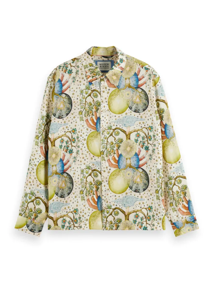 EMBASSY OF THE FREE MIND PRINTED SHIRT Embassy Tree Aop Men Scotch and Soda Shirts EMBASSY OF THE FREE MIND PRINTED SHIRT Embassy Tree Aop Men Scotch and Soda Shirts