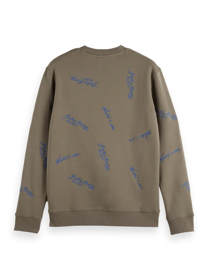 Embroidered Sweatshirt Poetry Reading Aop Men Scotch and Soda Sweatshirts and Hoodies Embroidered Sweatshirt Poetry Reading Aop Men Scotch and Soda Sweatshirts and Hoodies