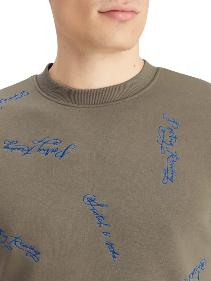 Embroidered Sweatshirt Poetry Reading Aop Men Scotch and Soda Sweatshirts and Hoodies Embroidered Sweatshirt Poetry Reading Aop Men Scotch and Soda Sweatshirts and Hoodies