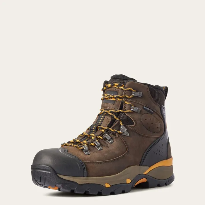 Endeavor 6034 Waterproof Work Boot Chocolate Brown Men Ariat Work Boots