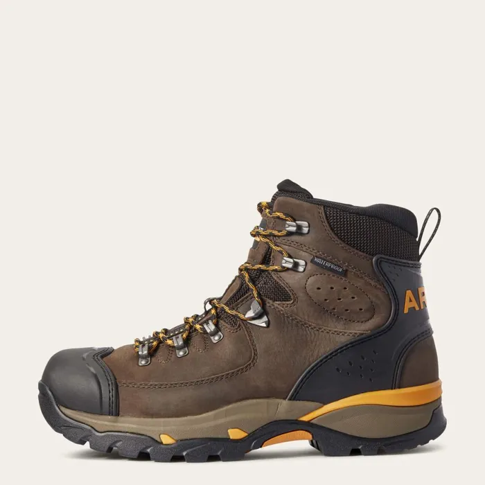 Endeavor 6034 Waterproof Work Boot Chocolate Brown Men Ariat Work Boots