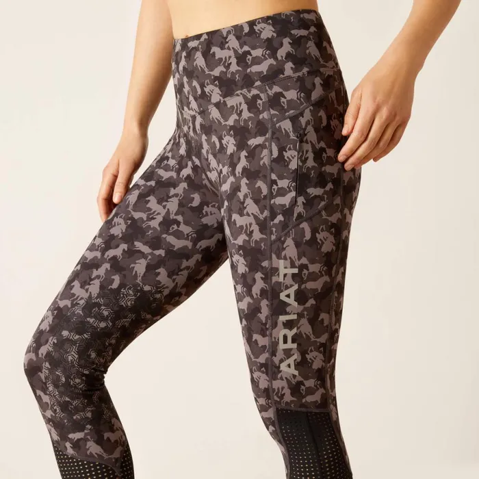 Eos Knee Patch Tight Periscope Camo Horse Women Ariat Pants and Shorts Eos Knee Patch Tight Periscope Camo Horse Women Ariat Pants and Shorts