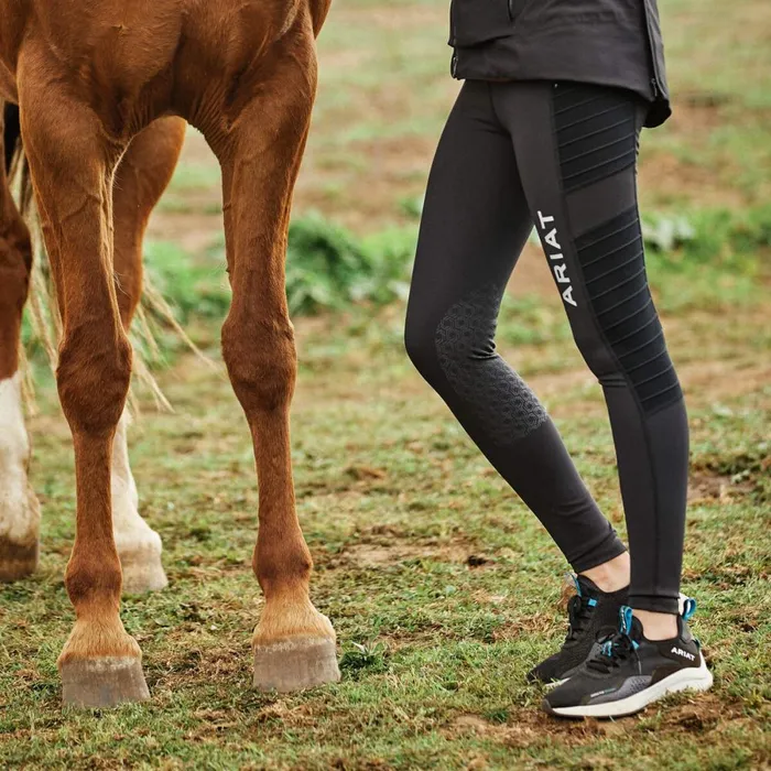 Eos Moto Knee Patch Tight Black Women Ariat Pants and Shorts Eos Moto Knee Patch Tight Black Women Ariat Pants and Shorts