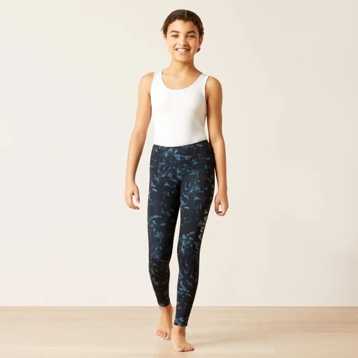 Eos Print Knee Patch Tight Stormy Skies Kids Ariat English Riding Clothing Eos Print Knee Patch Tight Stormy Skies Kids Ariat English Riding Clothing