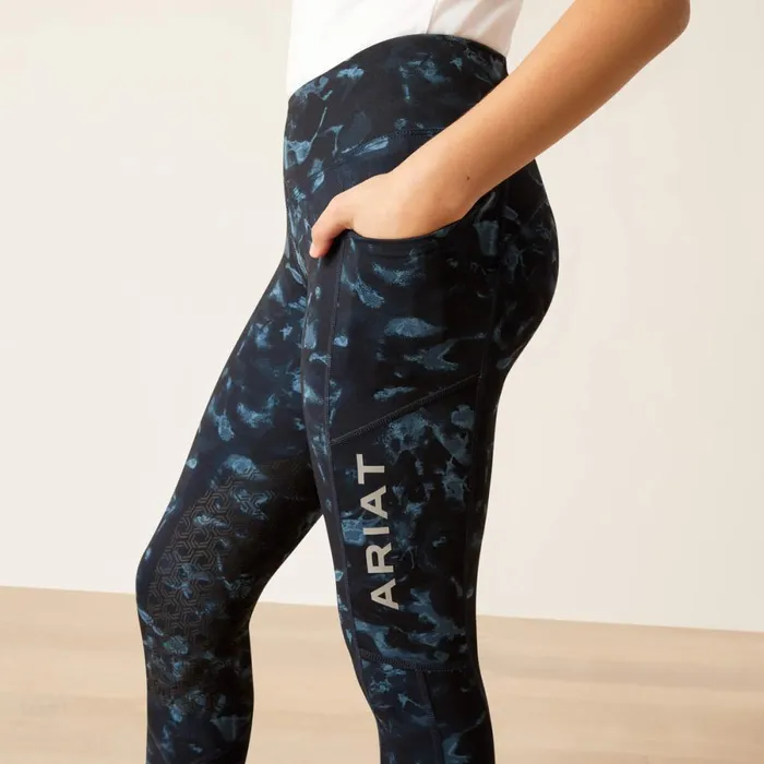 Eos Print Knee Patch Tight Stormy Skies Kids Ariat English Riding Clothing Eos Print Knee Patch Tight Stormy Skies Kids Ariat English Riding Clothing
