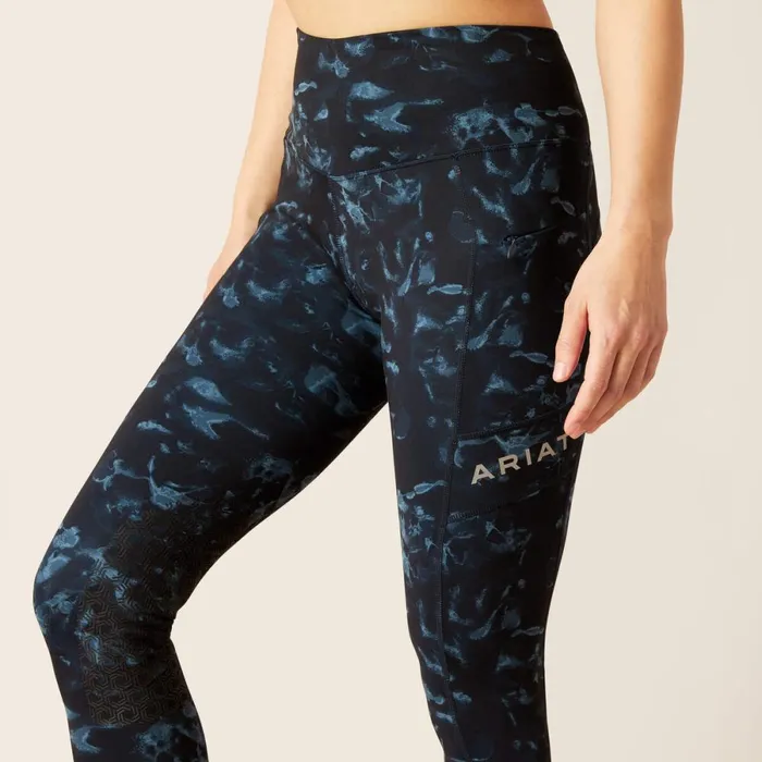 Eos Print Knee Patch Tight Stormy Skies Women Ariat Pants and Shorts Eos Print Knee Patch Tight Stormy Skies Women Ariat Pants and Shorts