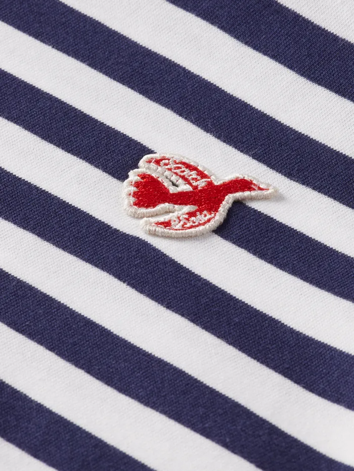 Essential 8211 The Free Spirit Peace Bird Striped Tshirt Navywhite Men Scotch and Soda Essentials Essential 8211 The Free Spirit Peace Bird Striped Tshirt Navywhite Men Scotch and Soda Essentials