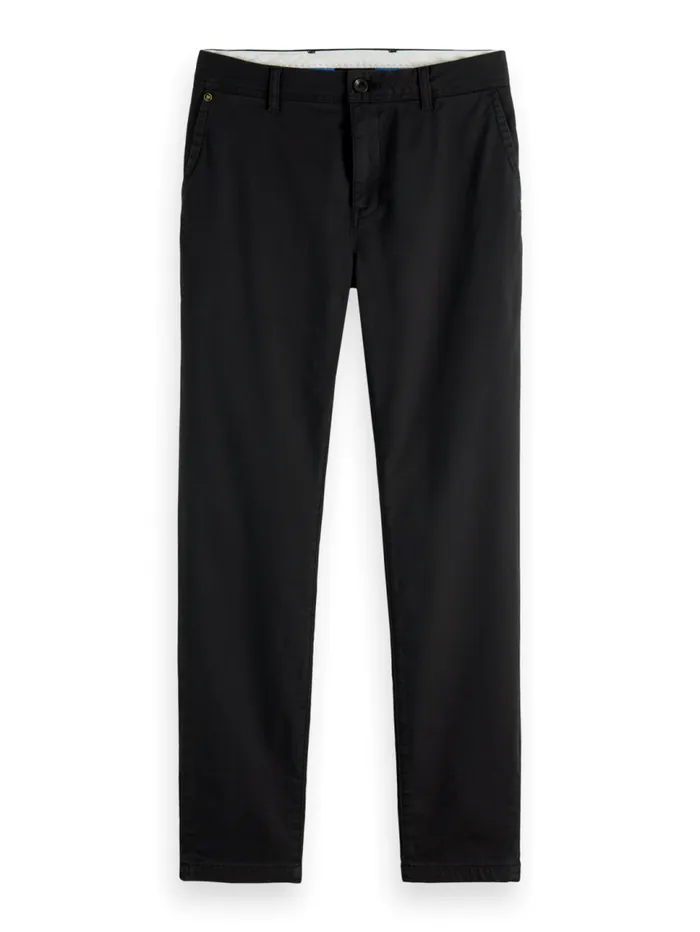 Essential Mott Super Slim Fit Chino Black Men Scotch and Soda Pants