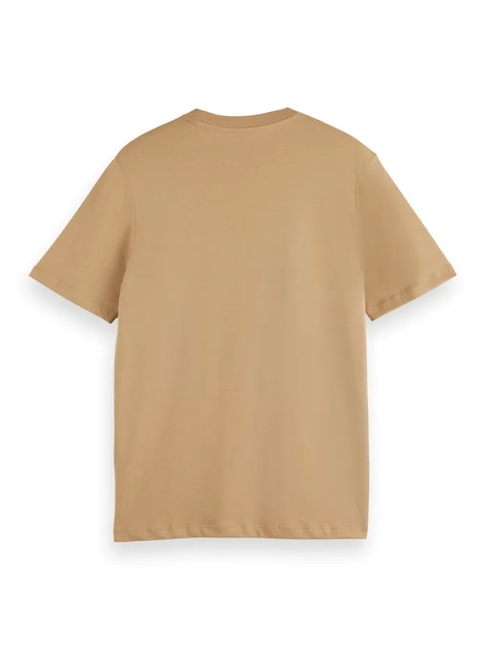 Essential Regular Fit Logo Tshirt Desert Sand Men Scotch and Soda Essentials Essential Regular Fit Logo Tshirt Desert Sand Men Scotch and Soda Essentials