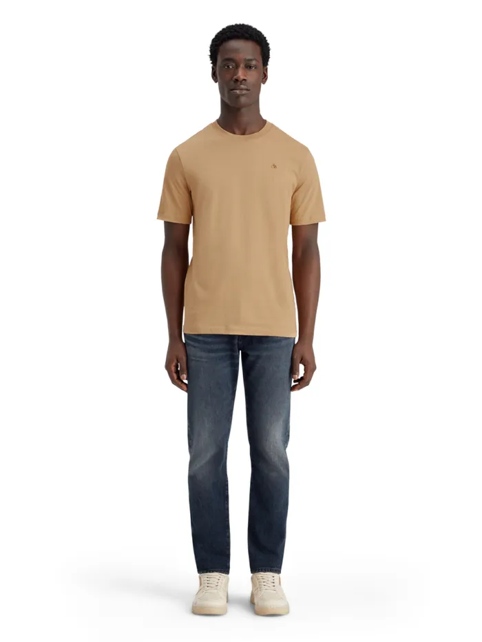 Essential Regular Fit Logo Tshirt Desert Sand Men Scotch and Soda TShirts and Polo Shirts Essential Regular Fit Logo Tshirt Desert Sand Men Scotch and Soda TShirts and Polo Shirts