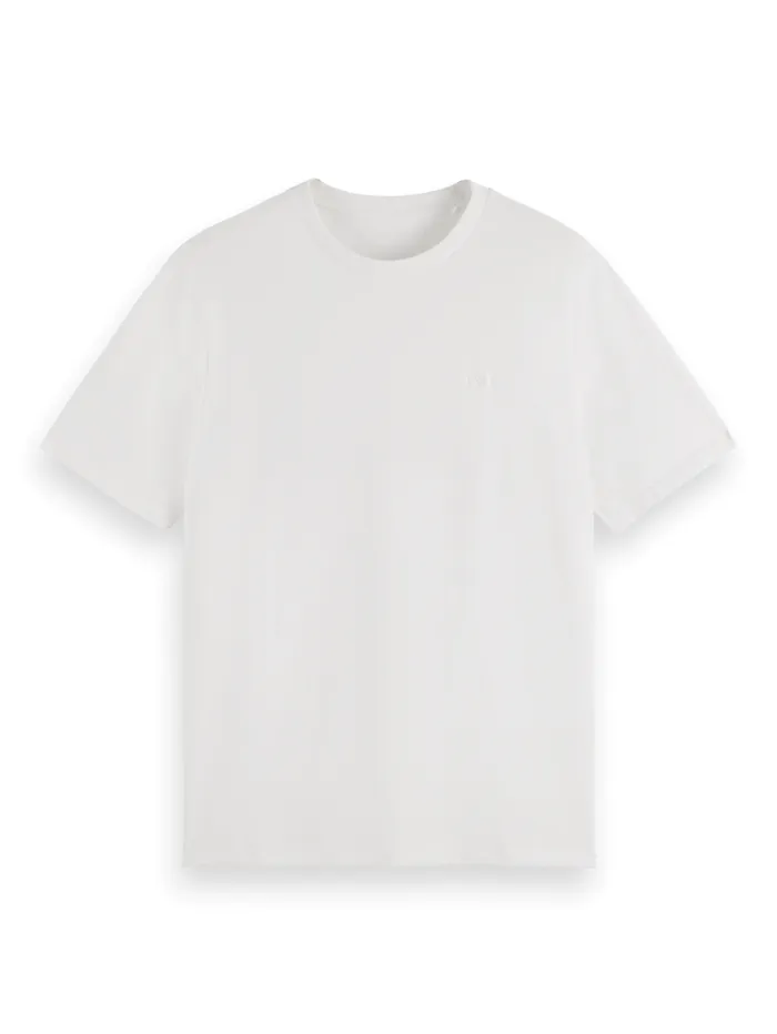 Essential Regular Fit Logo Tshirt White Men Scotch and Soda TShirts and Polo Shirts Essential Regular Fit Logo Tshirt White Men Scotch and Soda TShirts and Polo Shirts