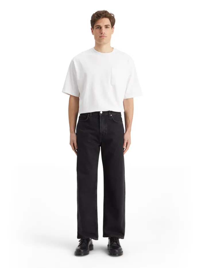 Essential The Pitch Loose Fit Jeans 8211 Black Buzz Black Buzz Men Scotch and Soda Jeans