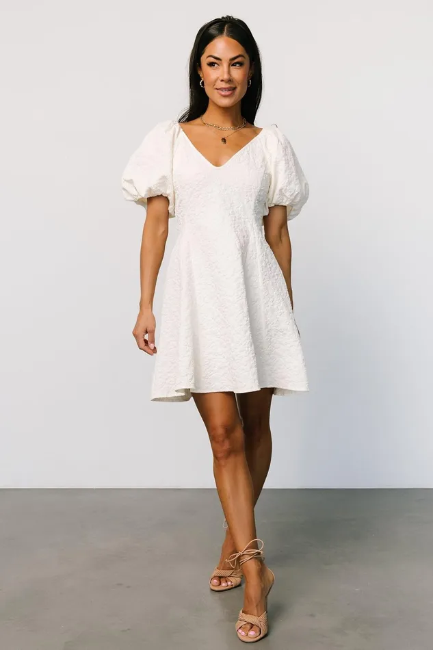 Eulalie Mini Dress Cream Women Baltic Born Bridal
