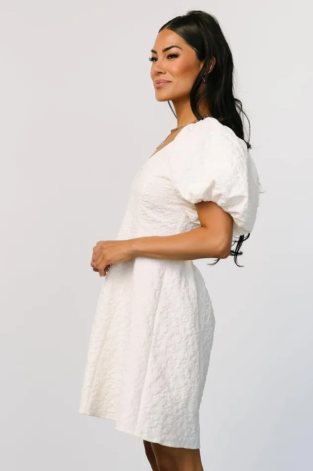 Eulalie Mini Dress Cream Women Baltic Born Bridal Eulalie Mini Dress Cream Women Baltic Born Bridal