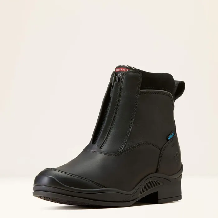 Extreme Pro Zip Waterproof Insulated Paddock Boot Black Women Ariat English Riding Boots