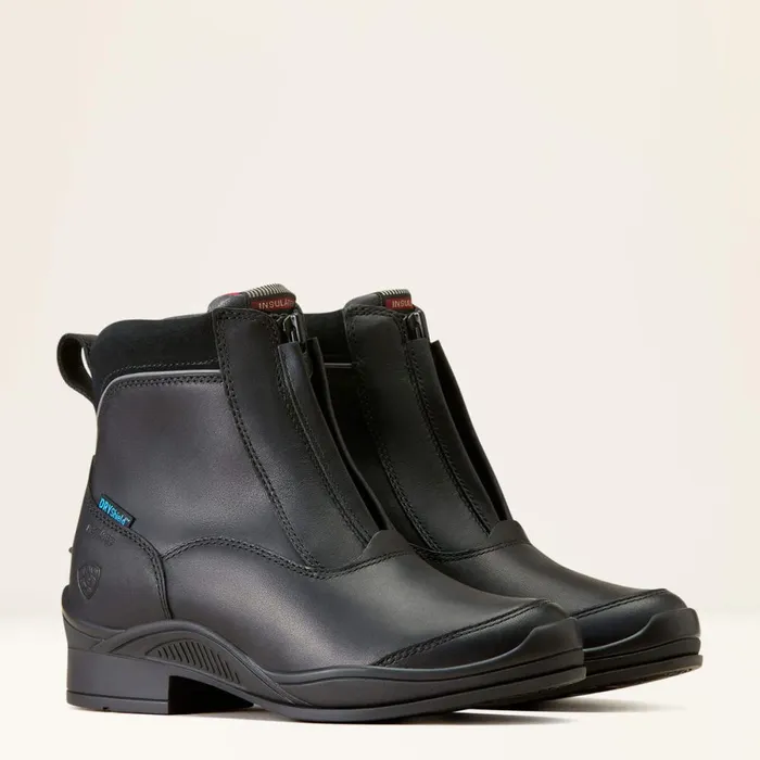 Extreme Pro Zip Waterproof Insulated Paddock Boot Black Women Ariat English Riding Boots