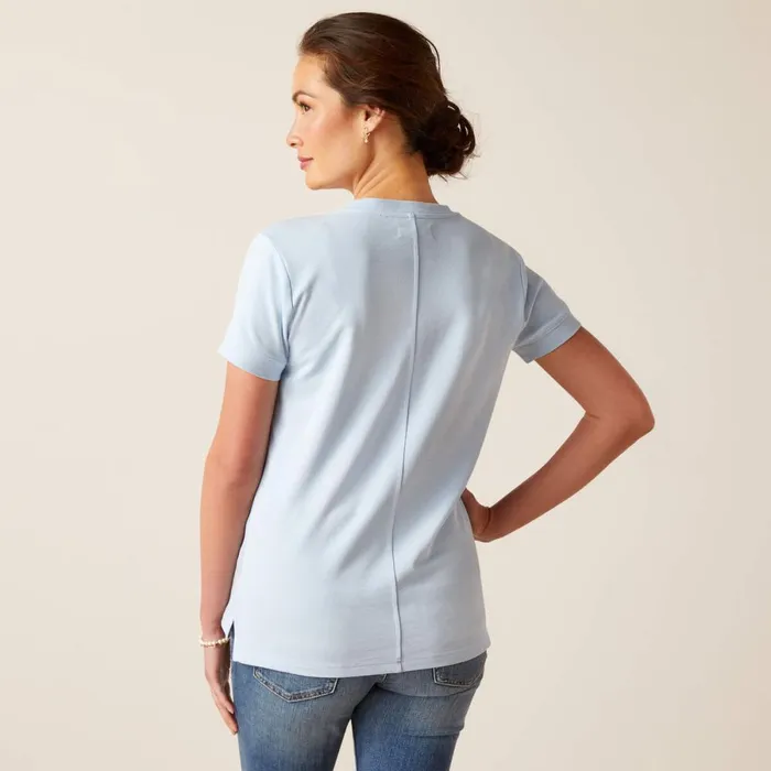 Fairford TShirt Chambray Blue Women Ariat TShirts and Tops Fairford TShirt Chambray Blue Women Ariat TShirts and Tops