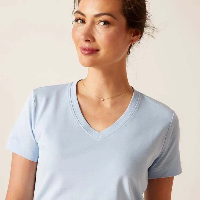 Fairford TShirt Chambray Blue Women Ariat TShirts and Tops Fairford TShirt Chambray Blue Women Ariat TShirts and Tops