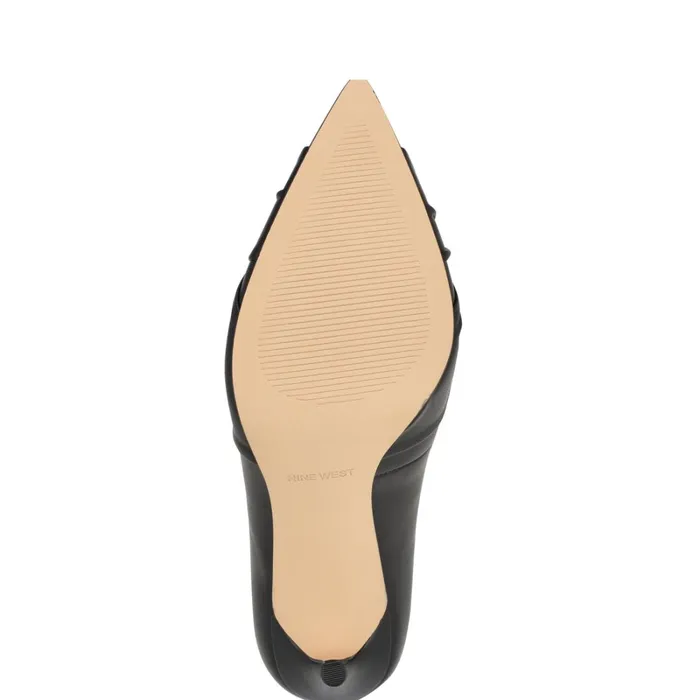Faiza Knotted Pointy Toe Pumps Black Women Nine West Pumps Faiza Knotted Pointy Toe Pumps Black Women Nine West Pumps