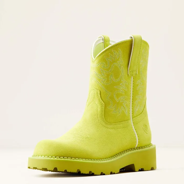 Fatbaby Western Boot Electric Lime Women Ariat Western Boots
