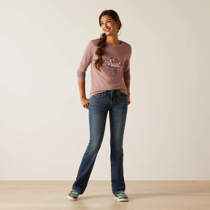Fawna TShirt Twilight Mauve Women Ariat TShirts and Tops Fawna TShirt Twilight Mauve Women Ariat TShirts and Tops