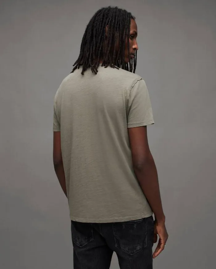 Figure Crew Neck Raw Edge TShirt Planet Grey Men AllSaints TShirts