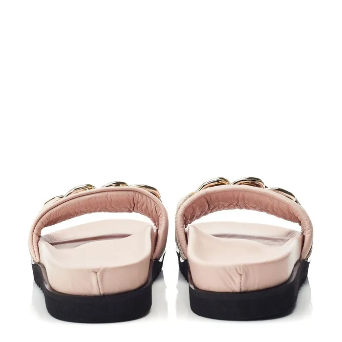 Flatform Sandals Women Moda In Pelle Bsoleful BChainer Nude Leather