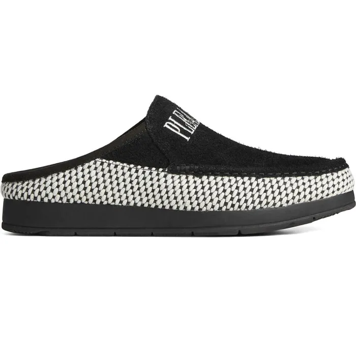 Flats and Loafers WomenMen Sperry Unisex Sperry X Pleasures MocSider Knit Mule Black