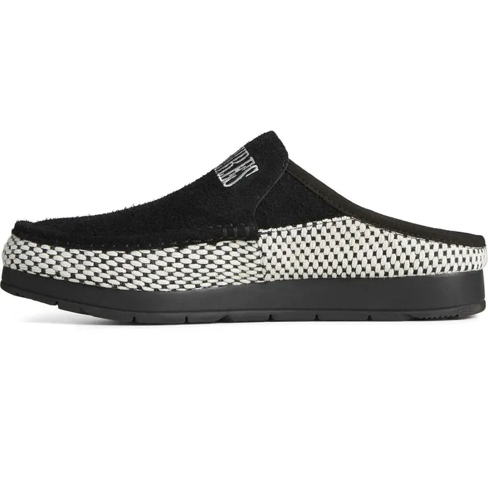 Flats and Loafers WomenMen Sperry Unisex Sperry X Pleasures MocSider Knit Mule Black