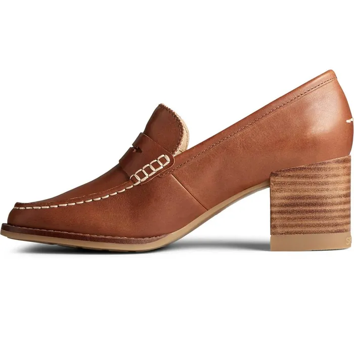 Flats and Loafers Women Sperry Seaport Penny Heel Leather Loafer Tan Flats and Loafers Women Sperry Seaport Penny Heel Leather Loafer Tan