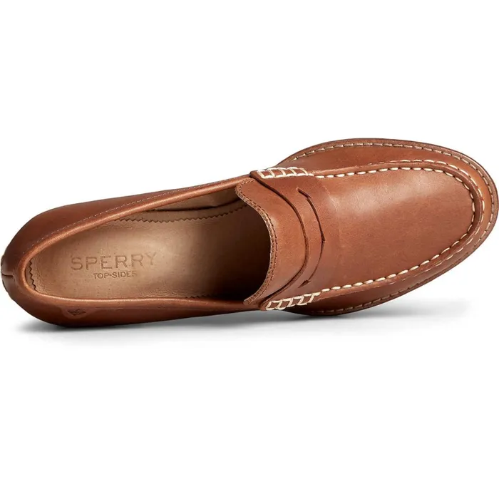 Flats and Loafers Women Sperry Seaport Penny Heel Leather Loafer Tan Flats and Loafers Women Sperry Seaport Penny Heel Leather Loafer Tan