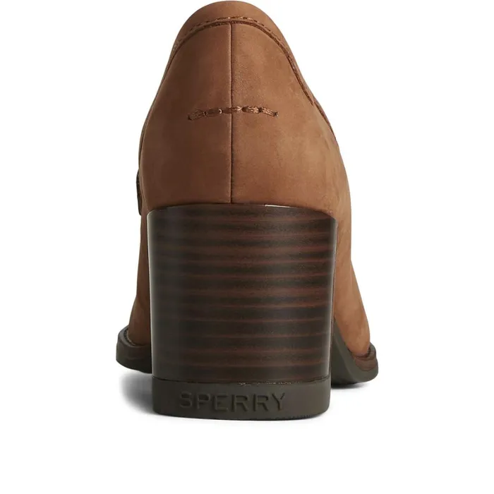 Flats and Loafers Women Sperry Seaport TwoTone Penny Heel Brownivory Flats and Loafers Women Sperry Seaport TwoTone Penny Heel Brownivory