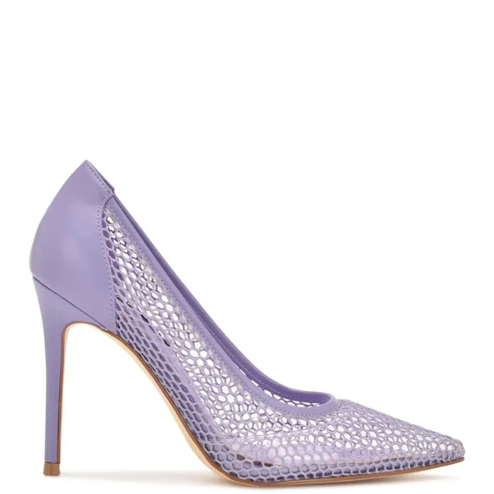 Flings Mesh Pumps Light Purple Women Nine West Pumps