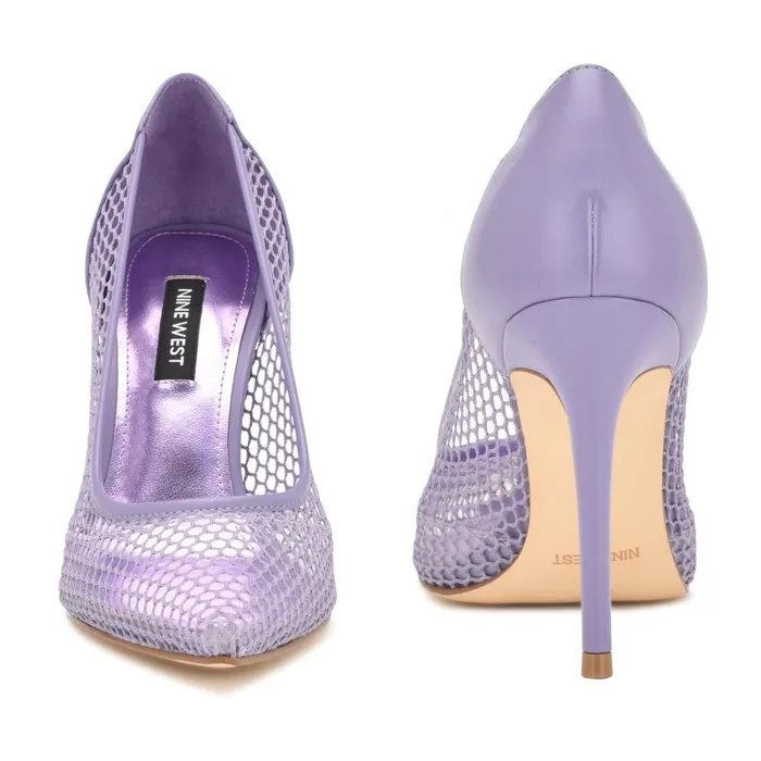Flings Mesh Pumps Light Purple Women Nine West Pumps