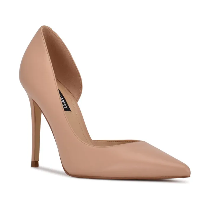 Folowe D039orsay Pointy Toe Pumps Warm Blush Leather Women Nine West Pumps Folowe D039orsay Pointy Toe Pumps Warm Blush Leather Women Nine West Pumps