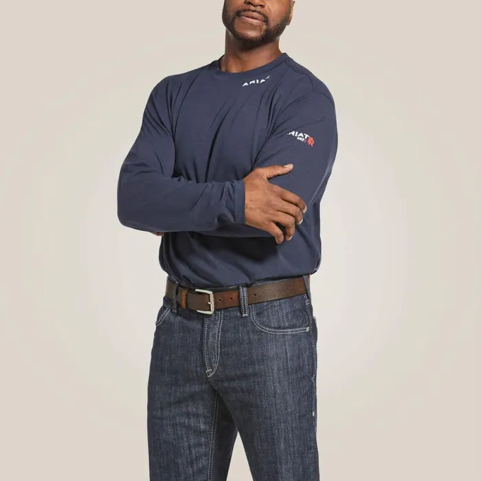 FR Baselayer TShirt Navynavy Men Ariat TShirts and Polos