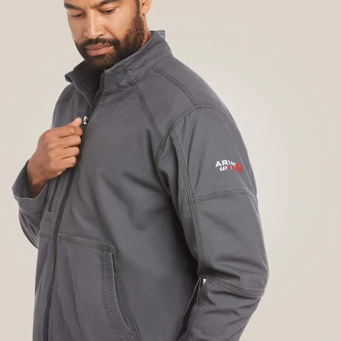 FR DuraLight Stretch Canvas Field Jacket Iron Grey Men Ariat Workwear FR DuraLight Stretch Canvas Field Jacket Iron Grey Men Ariat Workwear