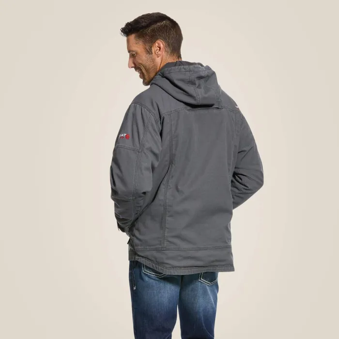 FR DuraLight Stretch Canvas Jacket Iron Gray Men Ariat Workwear FR DuraLight Stretch Canvas Jacket Iron Gray Men Ariat Workwear