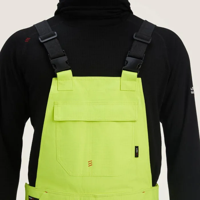 FR HiVis Waterproof Bib Hivis Yellow Men Ariat Workwear FR HiVis Waterproof Bib Hivis Yellow Men Ariat Workwear