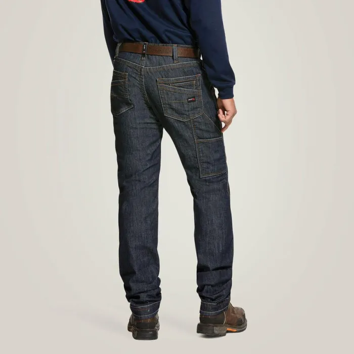 FR M4 Relaxed Stretch Duralight Workhorse Stackable Straight Leg Jean Dark Washrinse Men Ariat Denim FR M4 Relaxed Stretch Duralight Workhorse Stackable Straight Leg Jean Dark Washrinse Men Ariat Denim