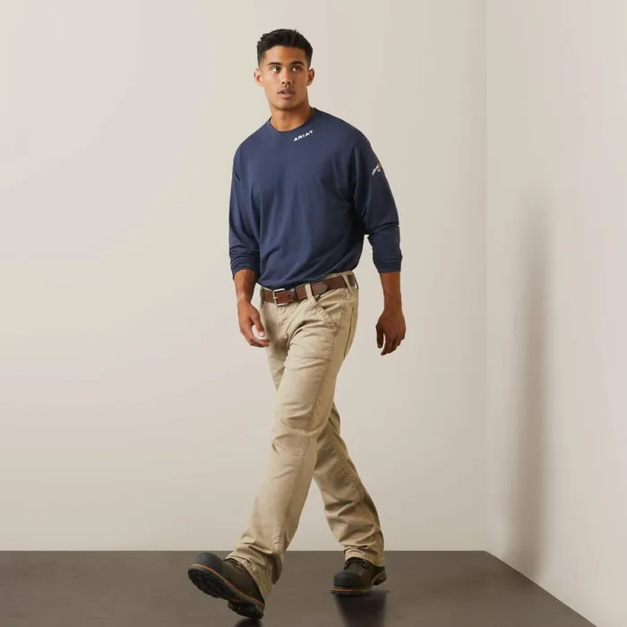 FR M4 Relaxed Workhorse Boot Cut Pant Fr Khaki Men Ariat Pants and Shorts FR M4 Relaxed Workhorse Boot Cut Pant Fr Khaki Men Ariat Pants and Shorts
